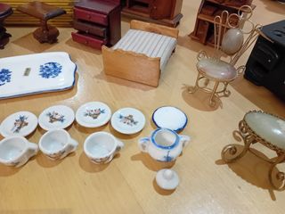 Arredamento casa bambole legno vintage