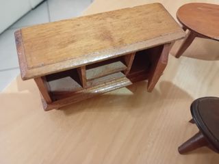 Arredamento casa bambole legno vintage