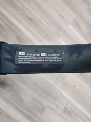 Arco de poleas con carcaj y flechas