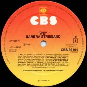 Vinilo Barbra Streisand - Wet