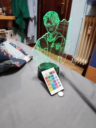 Lámpara LED Harry Potter con mando
