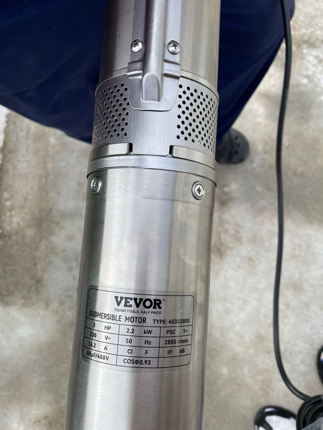 VEVOR Bomba Sumergible 2200W para Pozo Profundo