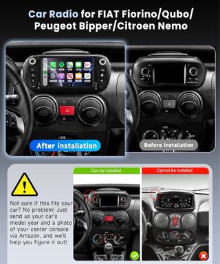 NUEVO! (190€) 4G+64G Android 15 Radio FIAT Fiorino