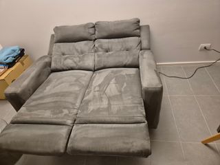 Divano reclinabile 2 posti grigio