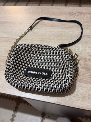 Bolso Bimba y Lola Mini Negro y Blanco