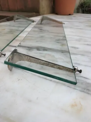 Scaffali in vetro antichi