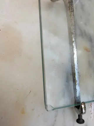 Scaffali in vetro antichi