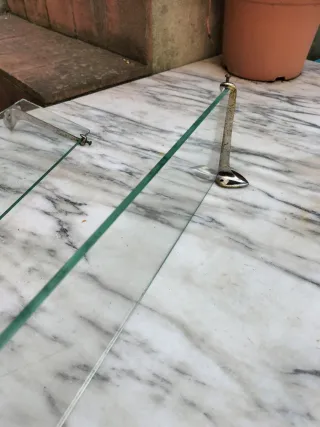 Scaffali in vetro antichi