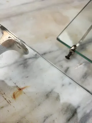 Scaffali in vetro antichi