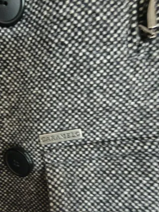 Abrigo tweed gris hombre talla 48