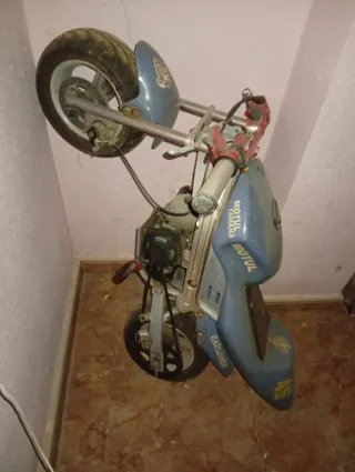 Mini moto Moped azul y roja