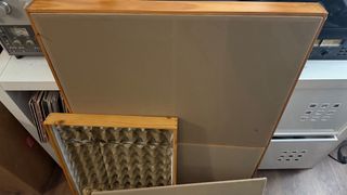 Paneles acústicos caseros con cartón alveolar (2)