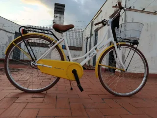 Bicicleta Pinarello Vintage Blanca y Amarilla