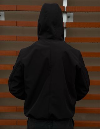 Giacca Stone Island nera antivento/antiacqua