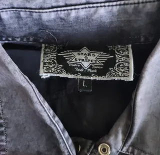 Camisa western Star & Stripes – Talla L (grande)