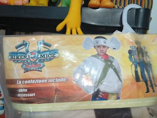 Disfraz vintage precintado Moto ratones de marte