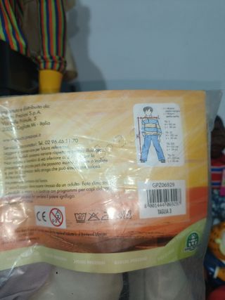 Disfraz vintage precintado Moto ratones de marte