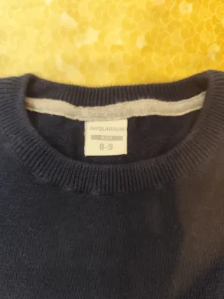 Maglioncino bimbo blu e grigio