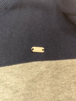 Maglioncino bimbo blu e grigio