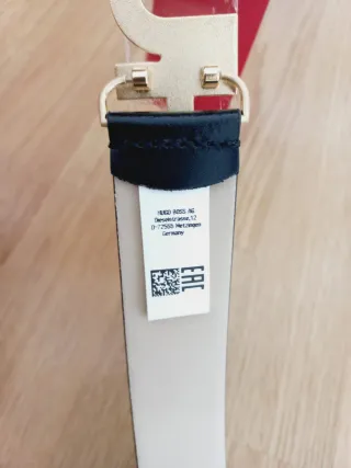 Cinturón HUGO Negro y Dorado