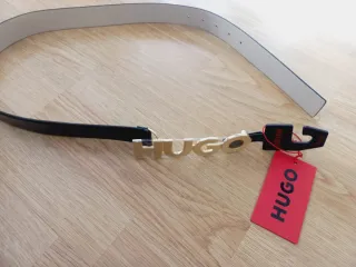 Cinturón HUGO Negro y Dorado