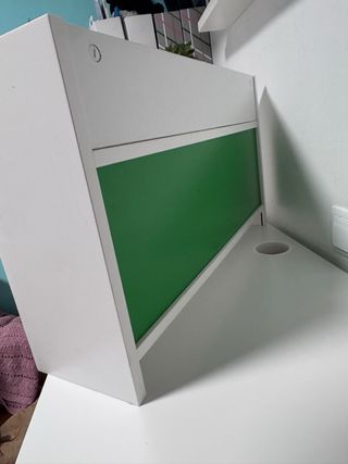 Estantería organizadora de escritorio blanca