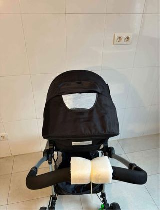 Carrito de bebé y capazo color negro, NUEVO.