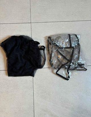 Carrito de bebé y capazo color negro, NUEVO.