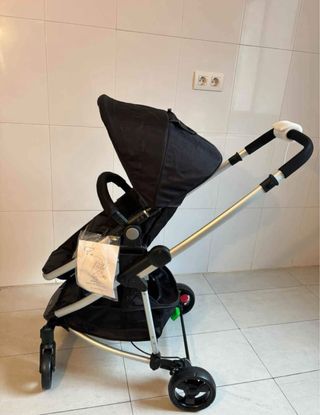 Carrito de bebé y capazo color negro, NUEVO.