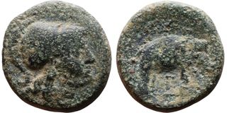 Moneda Antigua Seleuco II elefante