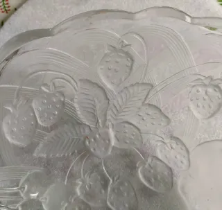 Frutero grande de cristal tallado