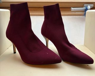 Botines elásticos granate