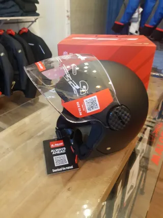 Casco de moto Jet Ls2 Sphere II negro mate.