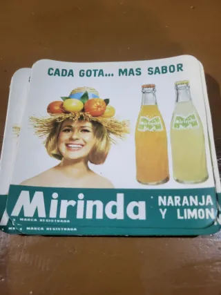 Lote 4 posavasos Mirinda Naranja y Limón