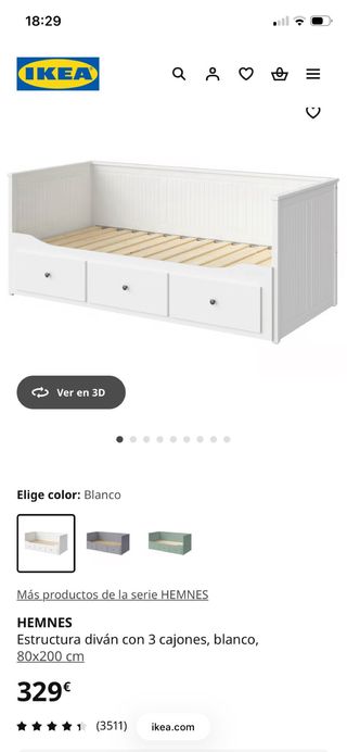 Cama nido extensible con cajones. Hemnes