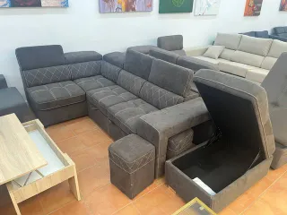 SOFÁ RONCONERA / CAMA CON PUFF / ARCÓN