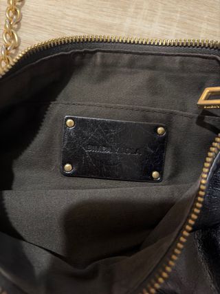 Bolso negro de piel bimba y lola