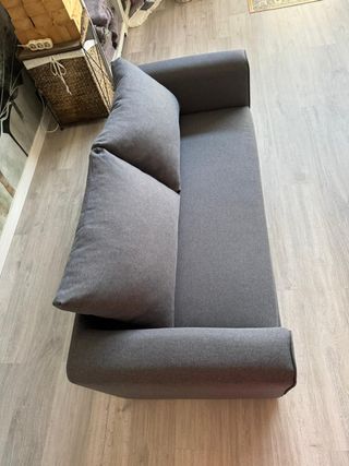 Sofá cama 2 plazas gris