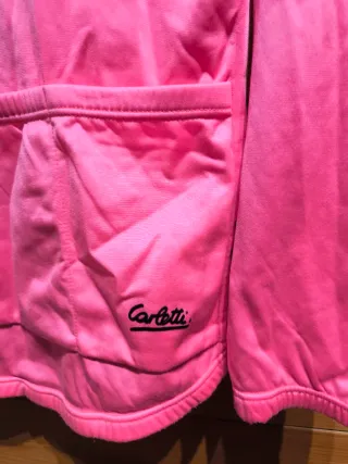 Maillot Ciclismo Rosa Media Cremallera