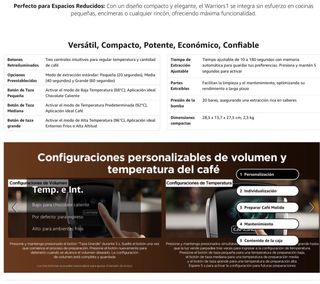 NUEVO! Cafetera Cápsulas 4 en 1 Nespresso, dolce