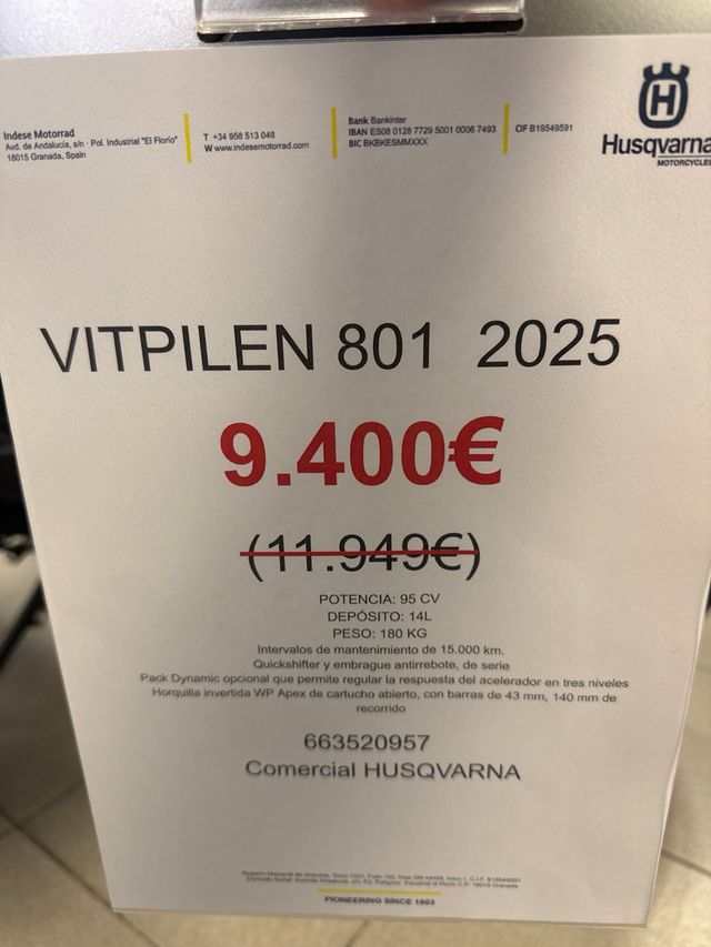 Husqvarna Vitpilen 801 2025 L