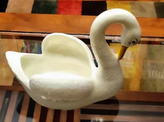 Cisne de loza Manises 1960
