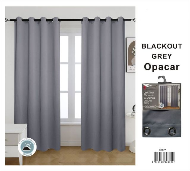 Confezione da 2 Tende Opacar 8 Anello 140x260cm