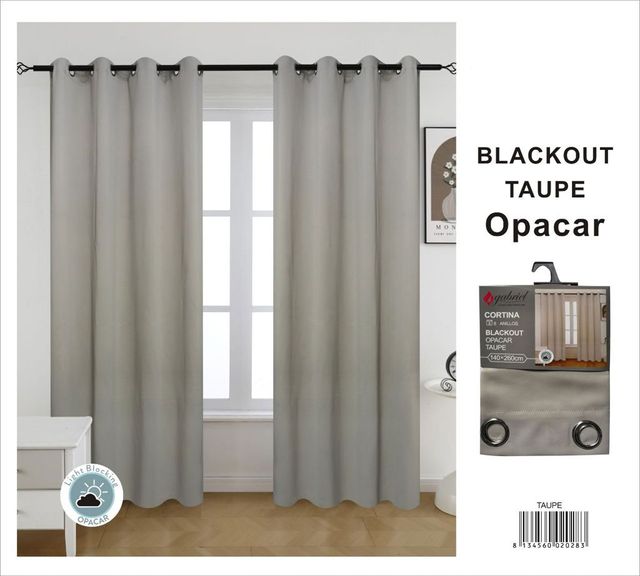 Confezione da 2 Tende Opacar 8 Anello 140x260cm