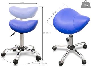 QUIRUMED Taburete Tipo Pony, Ergonómico 150kg