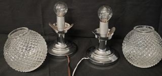 Coppia lampada tavolo Art Deco vintage anni '70