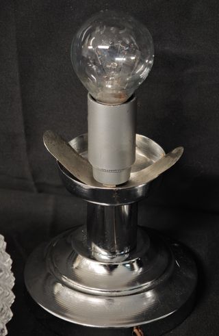 Coppia lampada tavolo Art Deco vintage anni '70