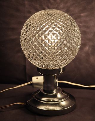 Coppia lampada tavolo Art Deco vintage anni '70