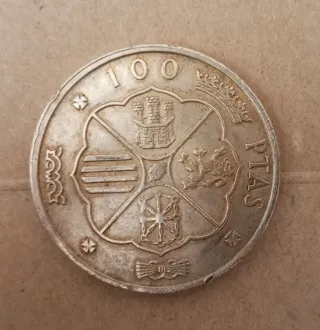 Moneda 100 Pesetas Plata 1966 Franco Caudillo