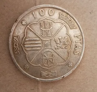 Moneda 100 Pesetas Plata 1966 Franco Caudillo